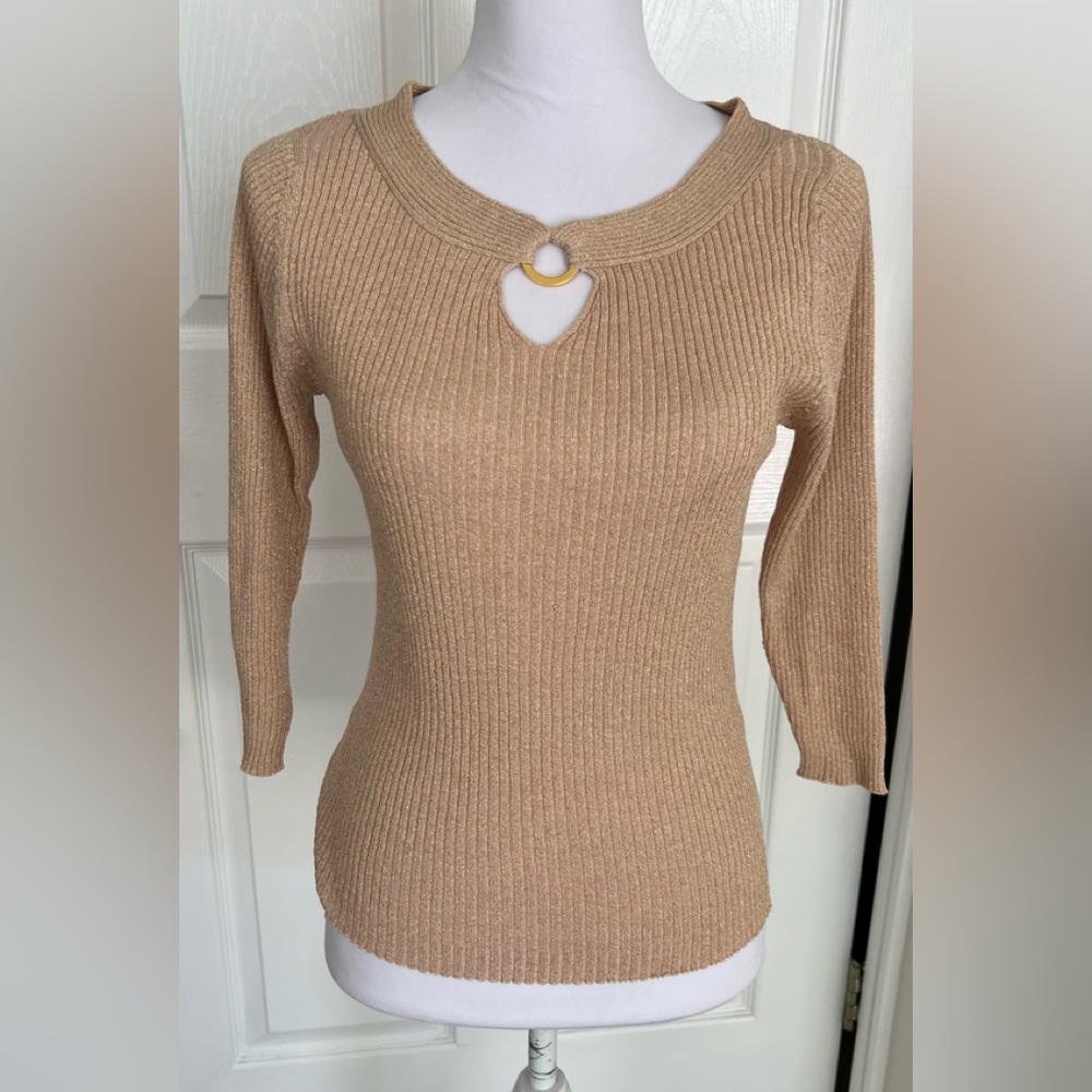 August Silk Knits Long Sleeve Top - Size Large (NWOT)